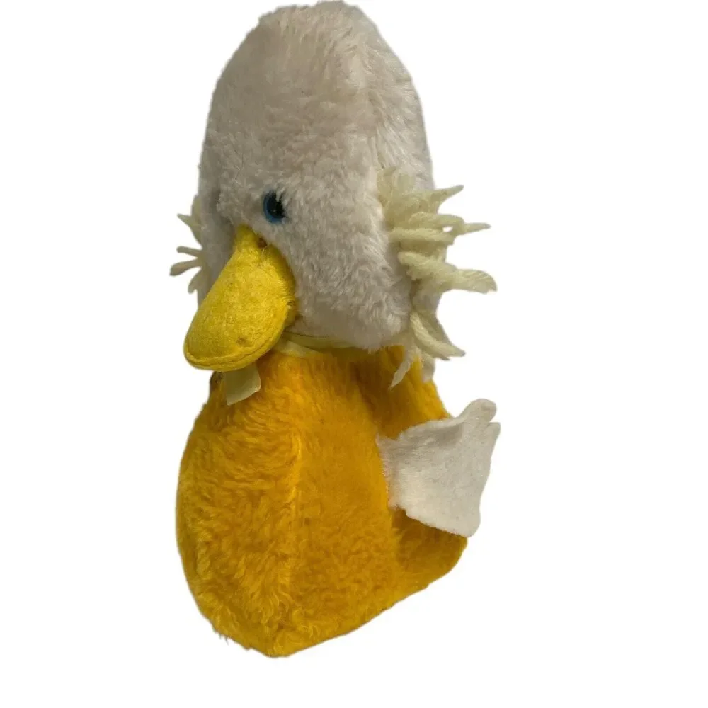 Vintage Eden‎ Duck Rattle inside Stuffed Animal Plush Bow 9